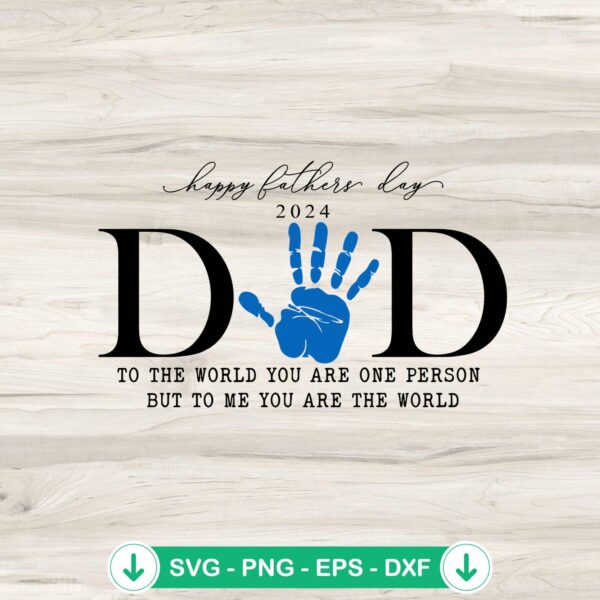 Dad Handprint Happy Father's Day SVG file, cricut svg cutting file