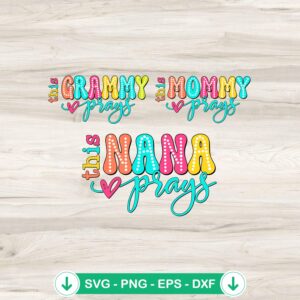 This Mommy Prays SVG Bundle - Cricut SVG cut file