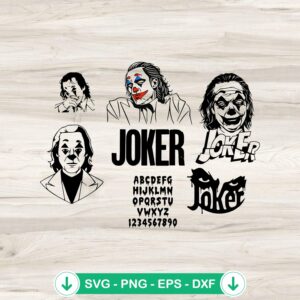 Joker SVG file for Halloween, cricut svg cut file