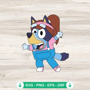 Bluey Miss Rachel SVG file for cutting machines