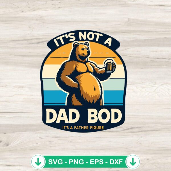 Daddy Bear SVG file for Cricut - cutting file
