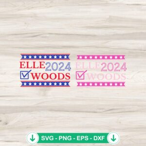 Elle Woods 2024 SVG file for Cricut cutting machine