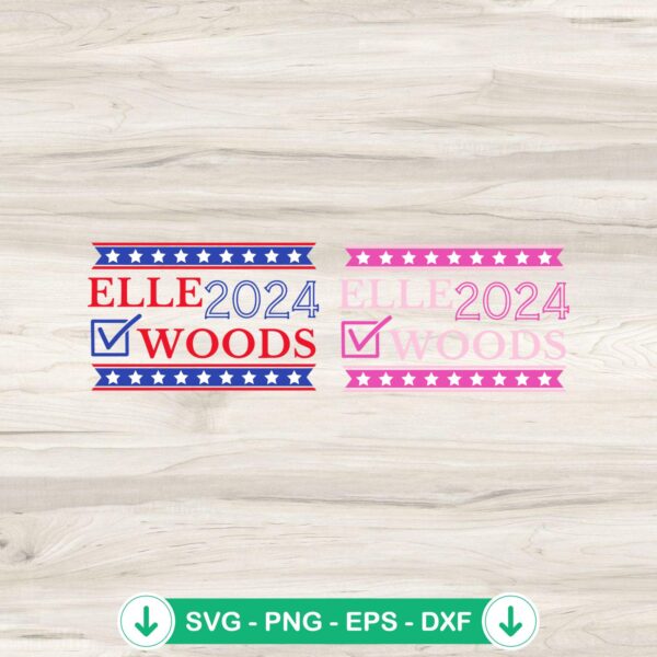 Elle Woods 2024 SVG file for Cricut cutting machine