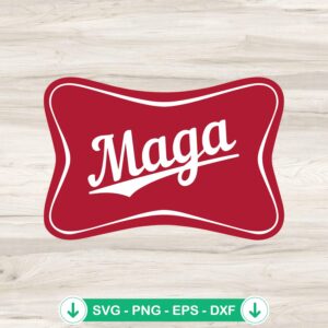 Maga Beer Logo SVG file for Cricut cutting machine