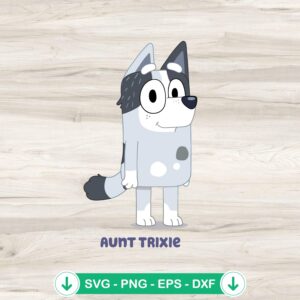 Trixie Heeler Bluey SVG file, cricut svg cut file