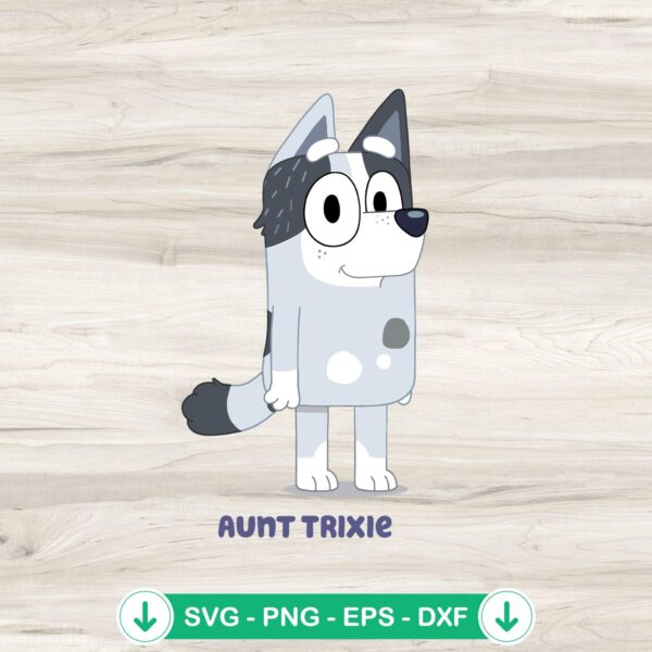 Trixie Heeler Bluey SVG file, cricut svg cut file