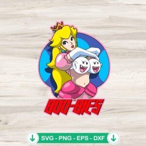 Funny Princess Peach SVG file for Cricut cutting machine