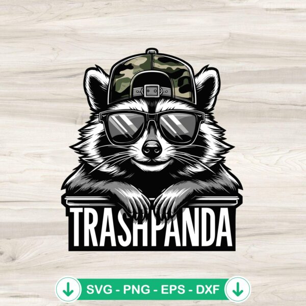 Trash Panda Raccoon SVG file for Cricut and cutting machines
