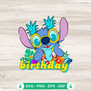 Stitch Pineapple Sunglasses SVG file for Cricut cutting