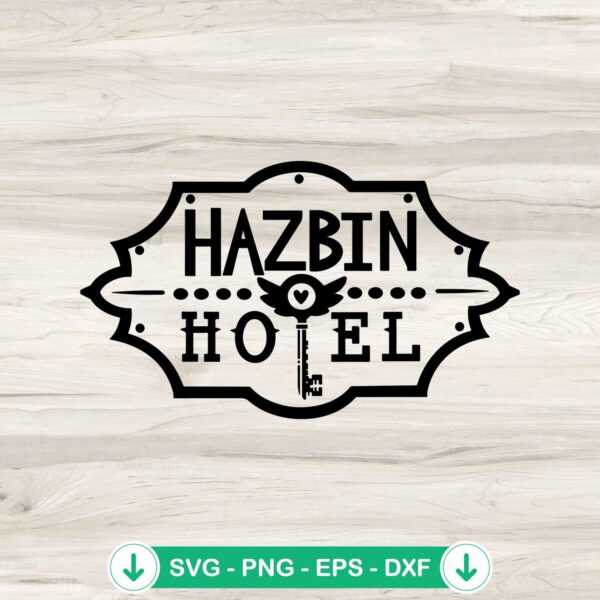 Hazbin Hotel logo svg file for cricut cutting machines
