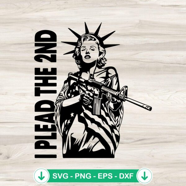 I Plead The 2nd SVG file for Cricut, cutting file design