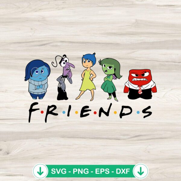 Inside Out 2 Friends SVG file for Cricut and cutting machine