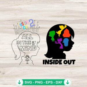 Inside Out All In The Mind SVG file for Cricut cutting