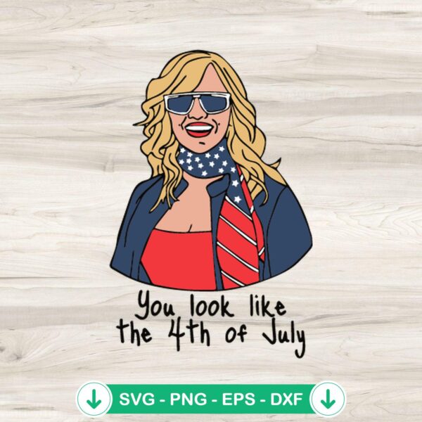 Legally Blonde 4th of July SVG file for cutting machines, Cricut SVG