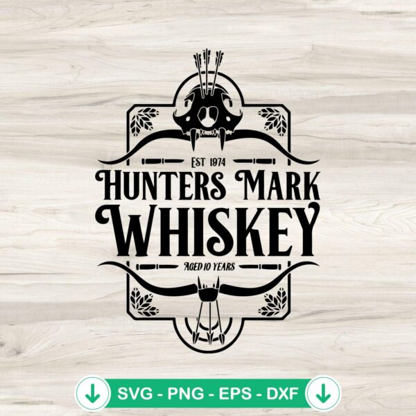 Bloodborne Hunters Mark Whisky SVG file for cricut cutting machine