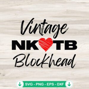 Vintage NKOTB Blackhead SVG file for cricut cutting machine