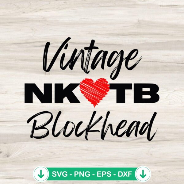 Vintage NKOTB Blackhead SVG file for cricut cutting machine