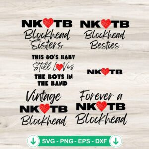 NKOTB New Kids on the Block SVG file for Cricut cutting