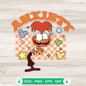 Anxiety Inside Out 2 SVG file for Cricut cutting machine