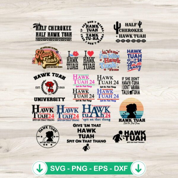 Hawk Tuah Girl Big Bundle SVG file, Cricut cut file