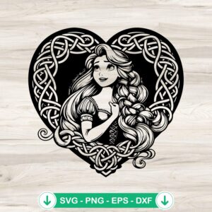 Mandal Beauty And The Beast SVG file for Cricut cutting file