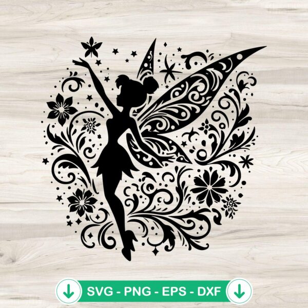 Mandala Girl Yoga Pose SVG file for cutting machines