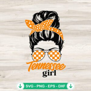 Tennessee Girl with Bandana SVG file for Cricut cutting machine