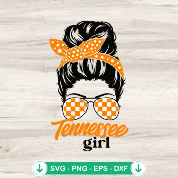 Tennessee Girl with Bandana SVG file for Cricut cutting machine