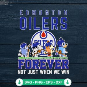 Edmonton Oilers Forever Hockey Snoopy SVG file for cutting machine