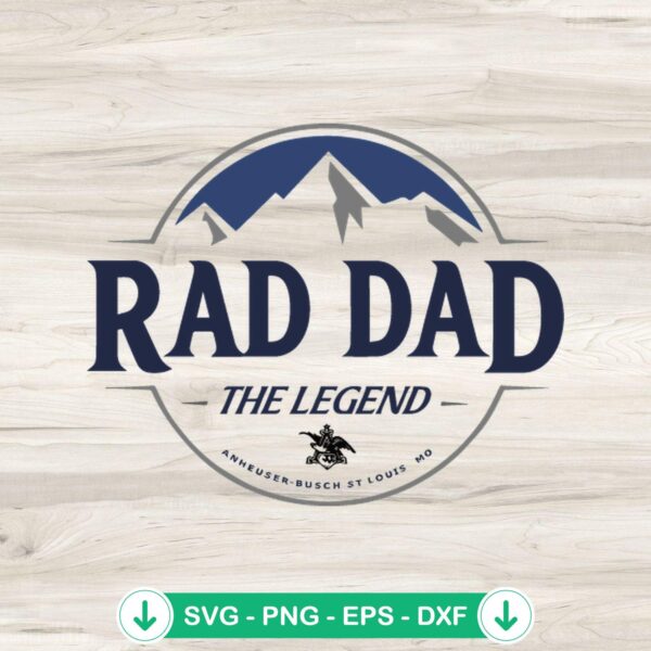 Rad Dad Coors Light svg file for cricut cutting machine