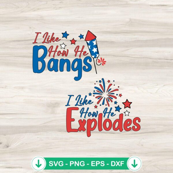 4th Of July Couples I Like How He Bangs SVG file, cricut svg, cutting file