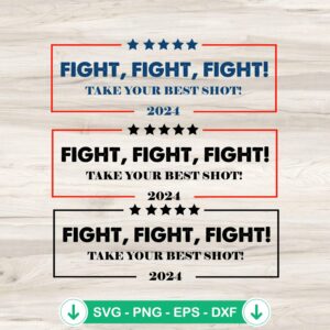 Trump Rally Shooter SVG file for Cricut cutting machine
