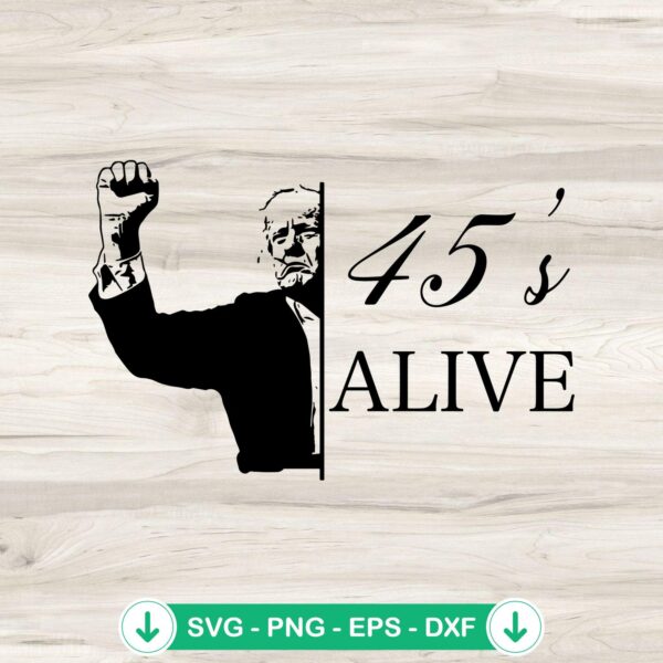 Donald Trump Rally Shooting SVG file for Cricut cutting