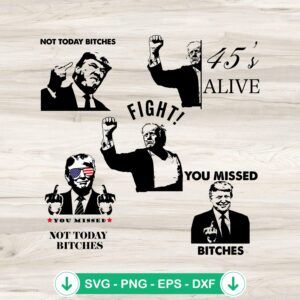 Fight Fight Fight Trump 2024 SVG file for cricut cutting machines