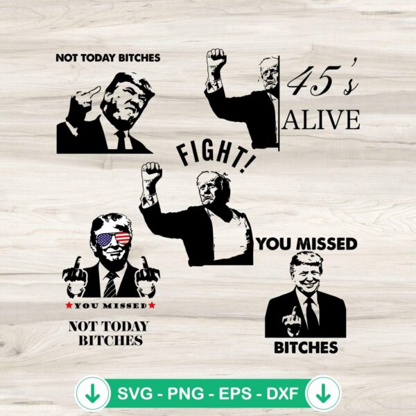 Fight Fight Fight Trump 2024 SVG file for cricut cutting machines