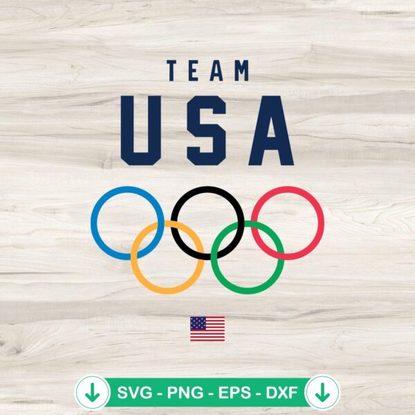 Team USA Paris Summer Olympics SVG file for Cricut cutting machine