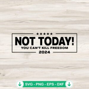 Not Today You Can’t Kill Freedom SVG file for cricut svg cutting machine