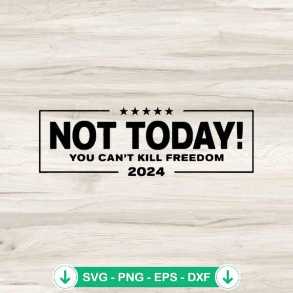Not Today You Can’t Kill Freedom SVG file for cricut svg cutting machine