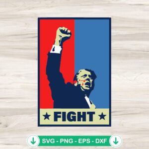 Fight Trump Vintage SVG file, cricut svg, cutting file