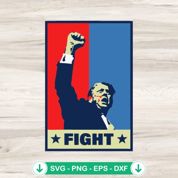 Fight Trump Vintage SVG file, cricut svg, cutting file