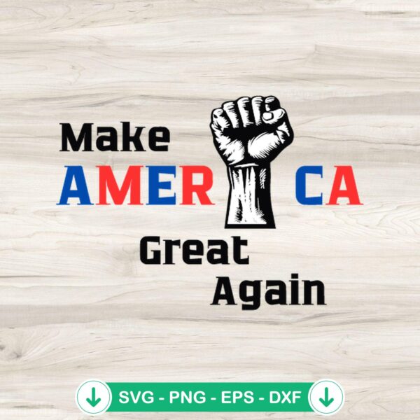 Trump Fight SVG file for Cricut cutting machine