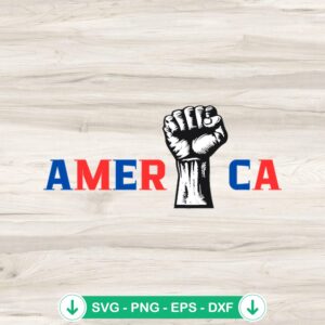 America Trump Hand Fight SVG file for cricut and cutting machine