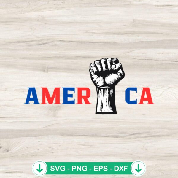 America Trump Hand Fight SVG file for cricut and cutting machine