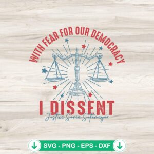 Dissent 24 svg file for Cricut cutting machine
