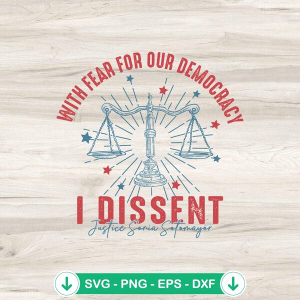 Dissent 24 svg file for Cricut cutting machine