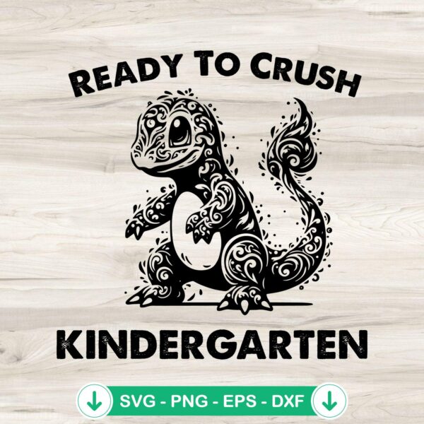 Charmander Back To School SVG file for Cricut cutting machine