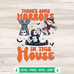 Michael Myers And Friends SVG file for Halloween dancing characters cut file