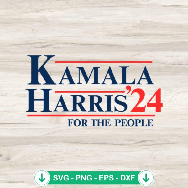 Kamala Harris 2024 SVG file for cricut cutting machines