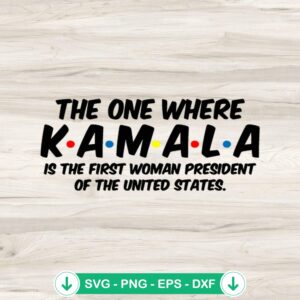 Kamala Harris President SVG file for Cricut cutting machine