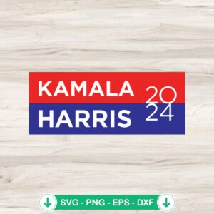 Kamala Harris 2024 svg file for cricut cutting machine
